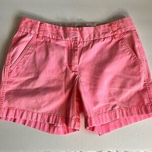 J. Crew 100% Cotton Distressed Chinos Pink Women’s Shorts Size 6